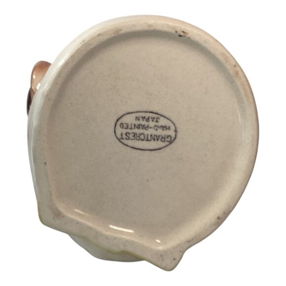 Asian Man Head Planter With Handle 4.25in Deep - Picture 5 of 6